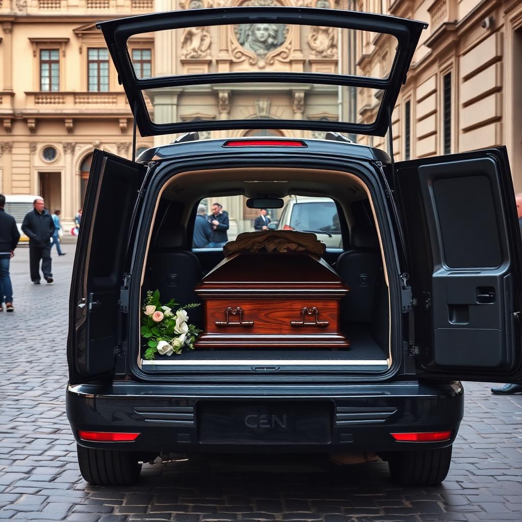 Trasferimento con carro funebre