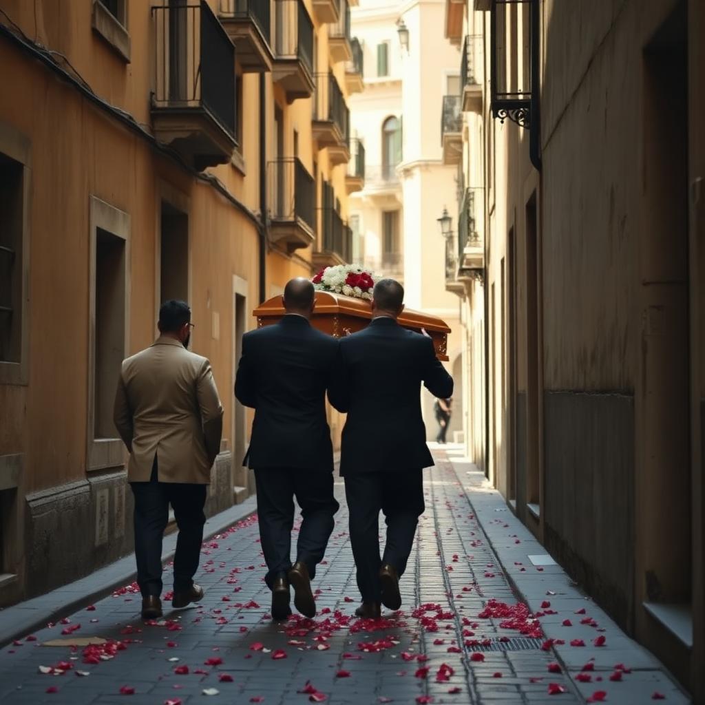 Corteo nel vicolo del centro storico