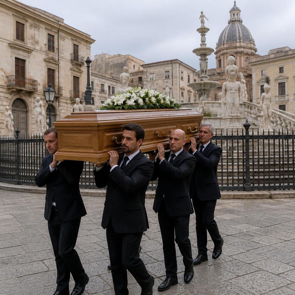 Funerale in Piazza Pretoria