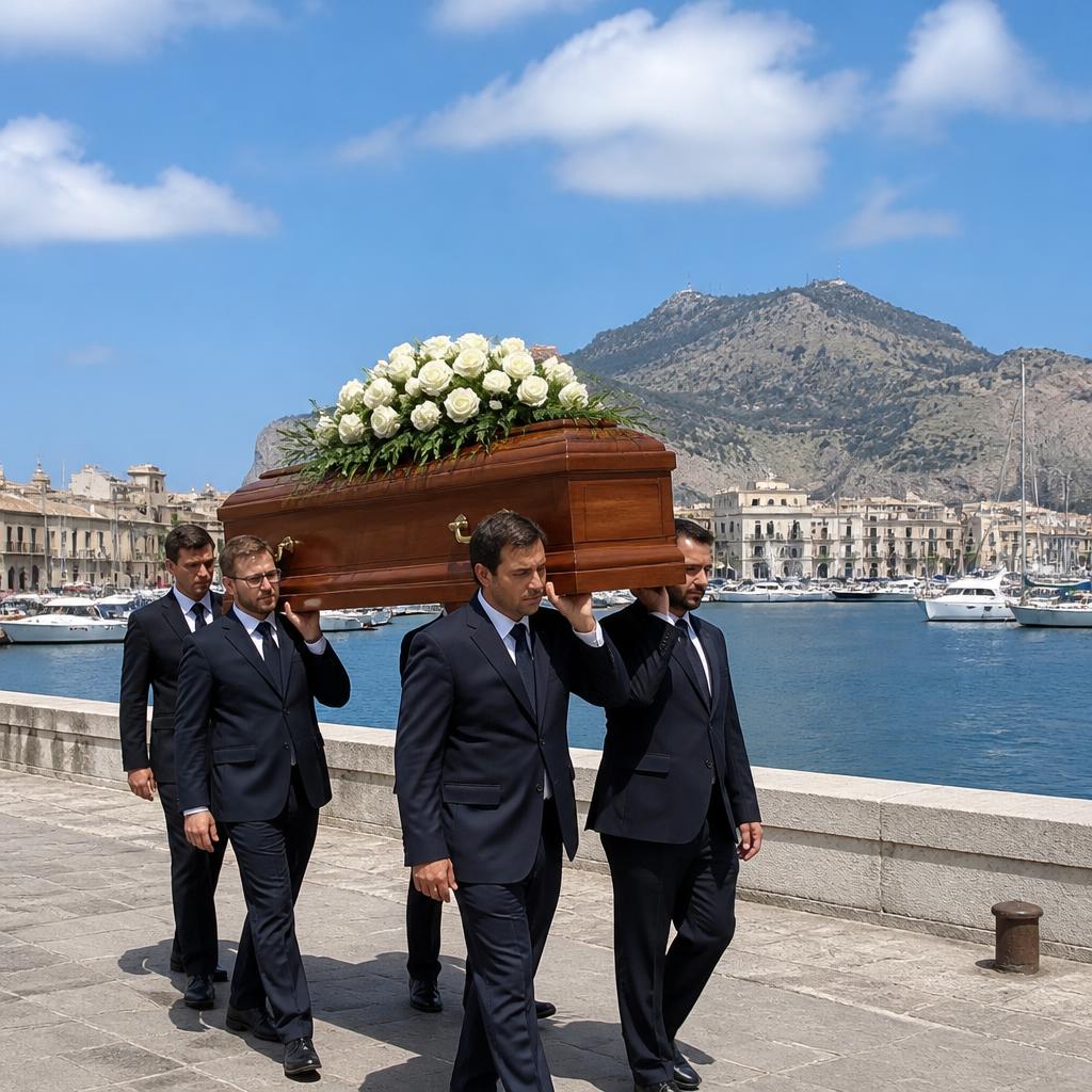 Processione sul lungomare di Palermo